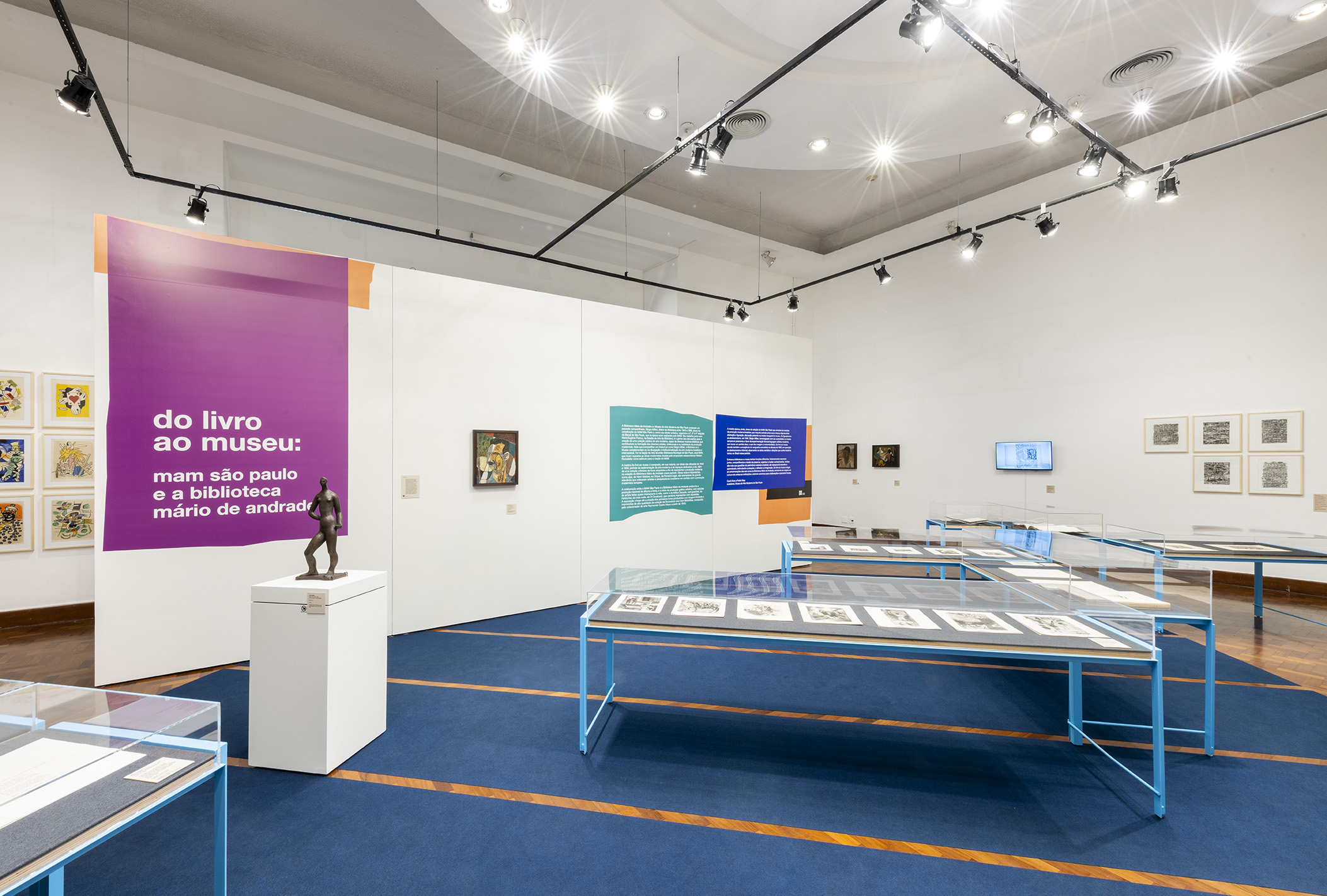 Exposição Do livro ao museu: MAM São Paulo e a Biblioteca Mário de Andrade (foto: Ding Musa)