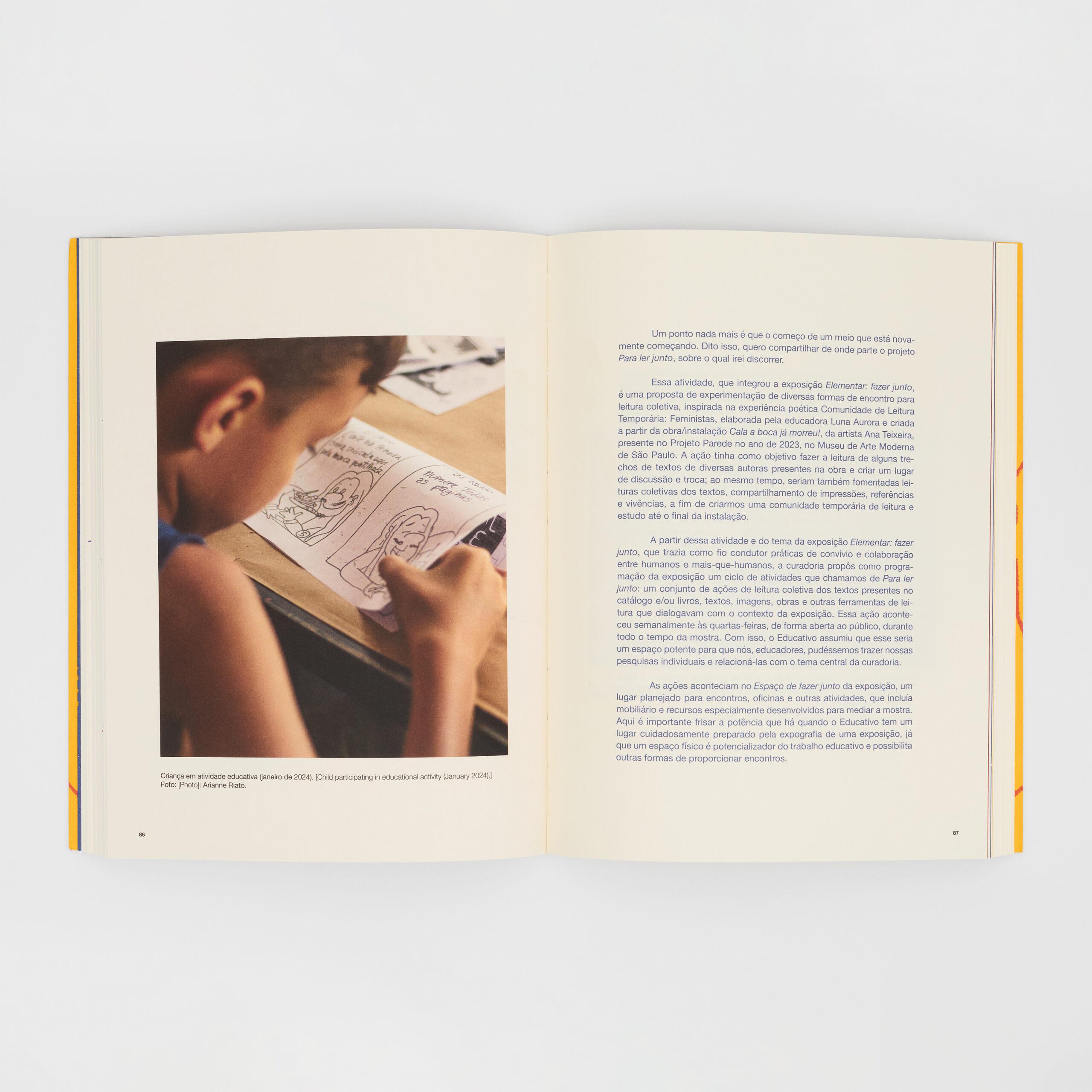 "Dez perguntas do MAM Educativo para mediação cultural". Foto: Estúdio em Obra.